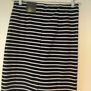 Stripes black and white skirt